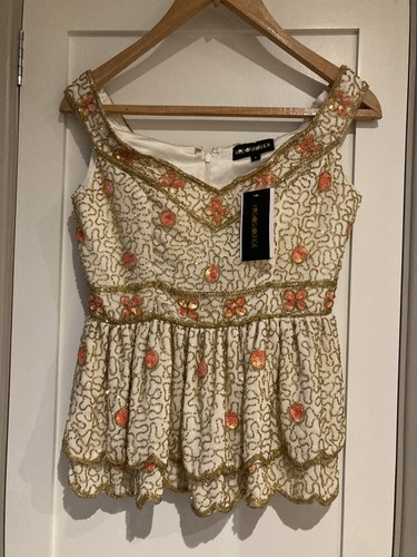 Sleeveless embellished top - embellished,