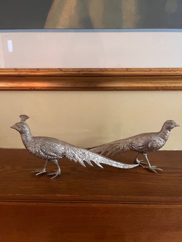 Vintage silver plated - vintage, pheasant