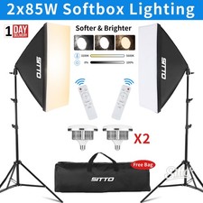2X LED Softbox Lighting