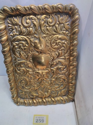 Antique brass tray green - green, man