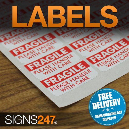 Fragile stickers - stickers,