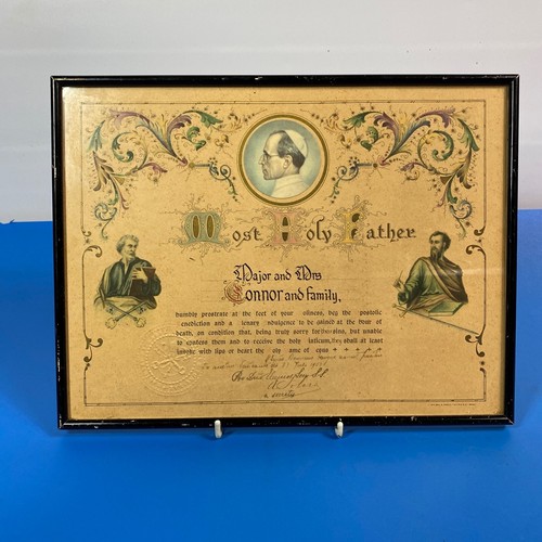 Papal certificate 35cm - x,