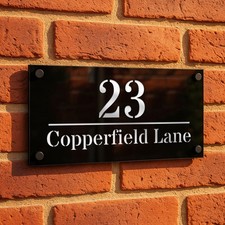 House Number Plaques House Numbers Door Laser Signs Number Name Personalised 