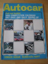 AUTOCAR MAGAZINE DEC 1967 RACE