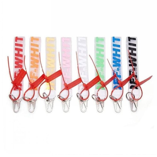 Clear off white keychain - clear,