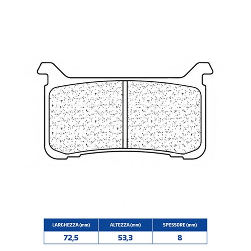 Front sintered brake pads - front,