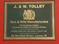 Gun case Label For J.& W