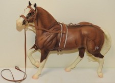 Leather lunging training halter roller cavesson set Breyer 1:9 toy horse NOT inc