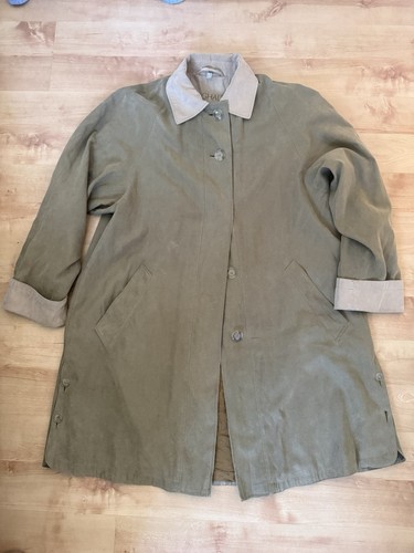 Vintage car coat khaki - coat, green
