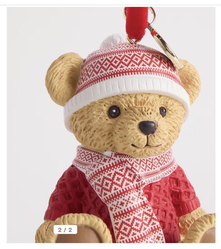 Harrods christmas resin bear - resin,