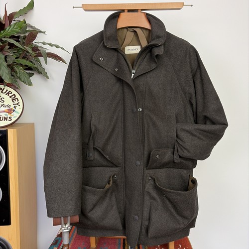 Purdey raglan loden field coat - loden,