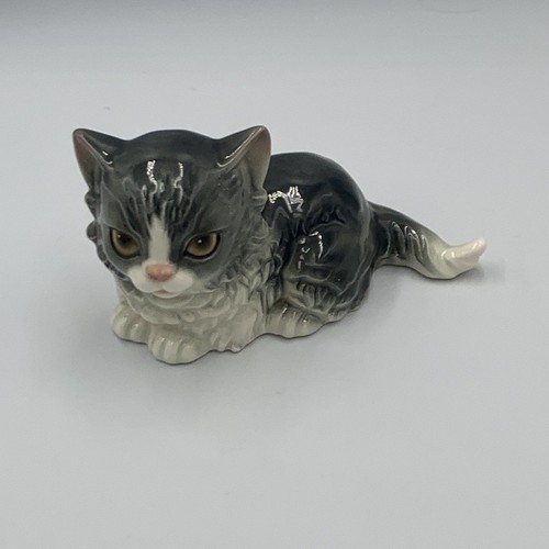 Goebel grey white cat - goebel,