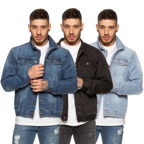 Enzo mens denim jacket - denim,