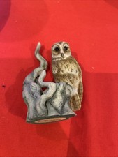 Owl On Tree Trunk - Signed By
