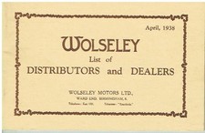 WOLSELEY 16 21 25 14/56 14/60
