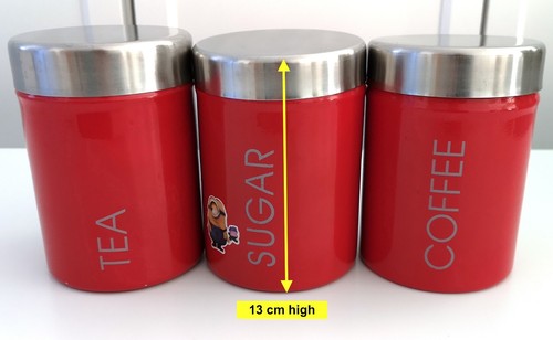Set red canisters kitchen - red,