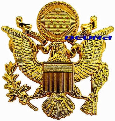 Army officer hat - officer, brass