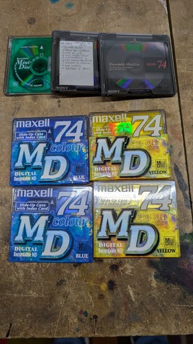 Maxell colour mini disc - md,
