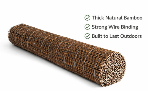 Natural willow screening - willow, roll