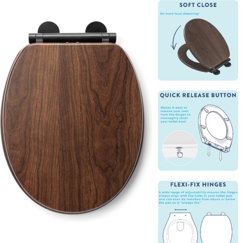 Walnut effect soft close - soft,