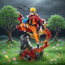 Naruto Anime Figure Uzumaki Uchiha Sasuke Action Model PVC Statue Desktop Toy