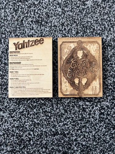 Wooden yahtzee travel game - yahtzee,