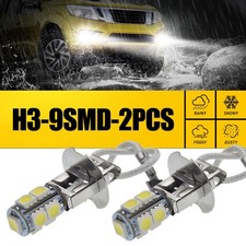 2PCS H3 LED Car Light Fog Driving Lamp Flashlight Torches Replacement Bulbs DRL
