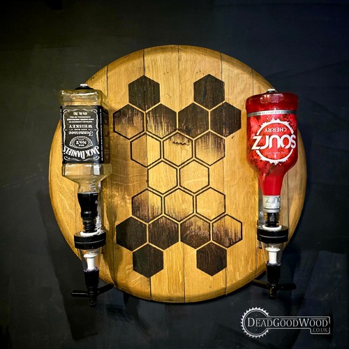 Geometric dark oak - barrel, top