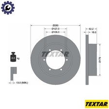 2x BRAKE DISC 92308500 FOR