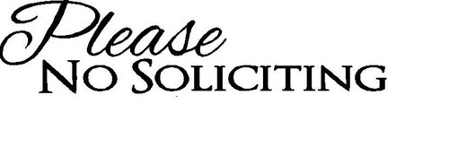 Please soliciting decal - please,