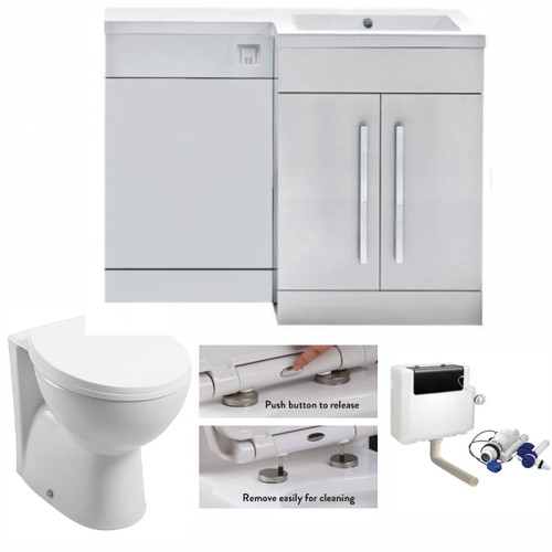 Vanity unit sink - unit, toilet