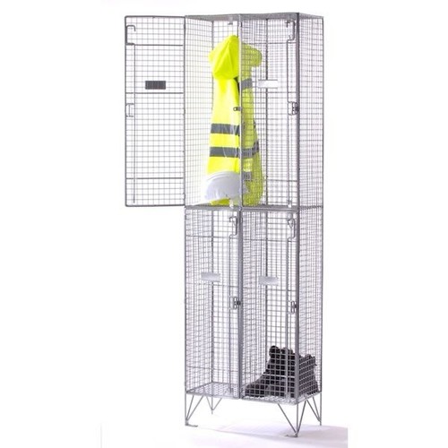 Wire mesh lockers two - lockers, door