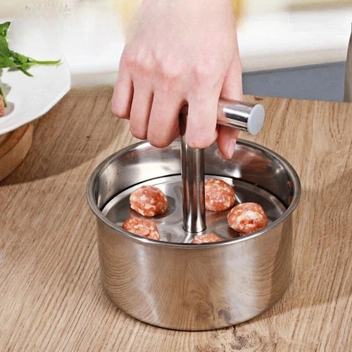 Stainless steel meatball maker - stainless,