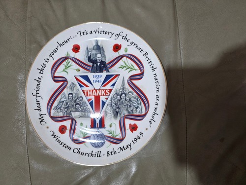 Ww2 victory art plate winston - victory,
