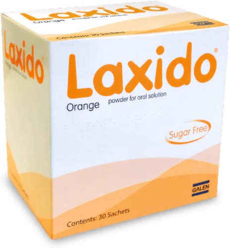 Orange powder sachets - powder,