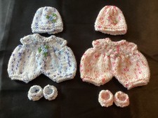 2 Sets Hand knitted dolls