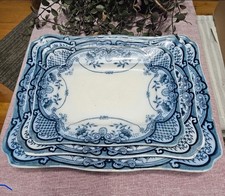 3 Antique Meat Platters, “