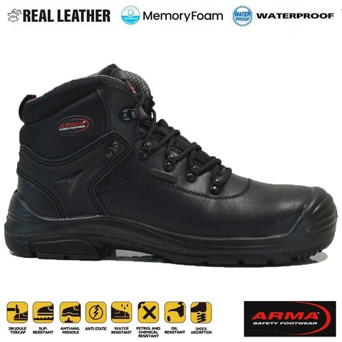 Mens steel toe cap boots - steel,