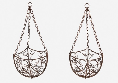 Pair rustic ornate - pair,