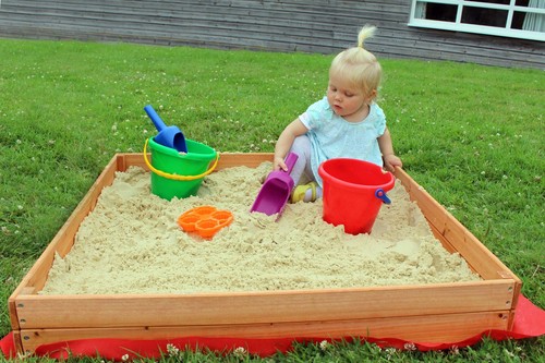 Kids wooden sand pit - wooden,