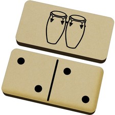 'Conga Drums' Domino Set & Box