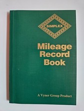 Simplex Mileage Record Book