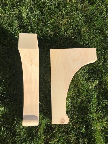 Wooden corbels shelf - wooden,