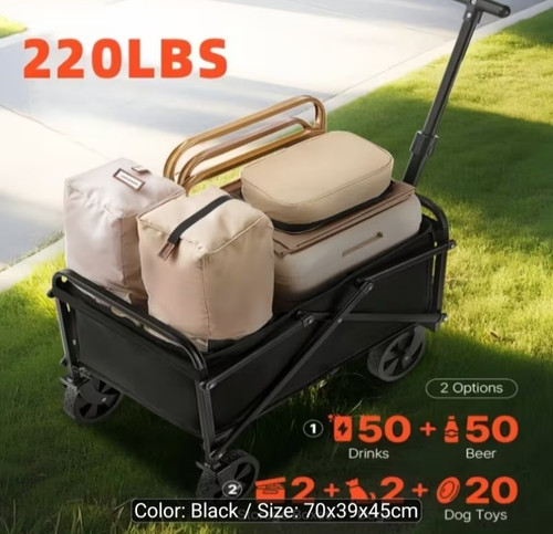 Folding travel trolley - folding,