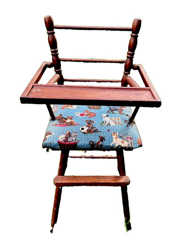 Vintage baby doll - vintage, chair