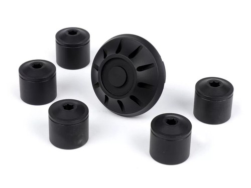 Matt black cnc - black, rim/