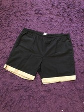 Vintage Nike Shorts Mens XLarge Black Logo Athletic Boxing Running Train 90s Y2K