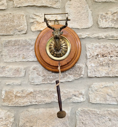Antique brass stag oak - stag,