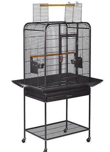 Quality bird cage with - bird, stand