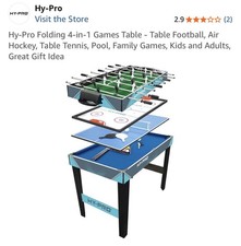 Hi-Pro 4 In 1 Games Table